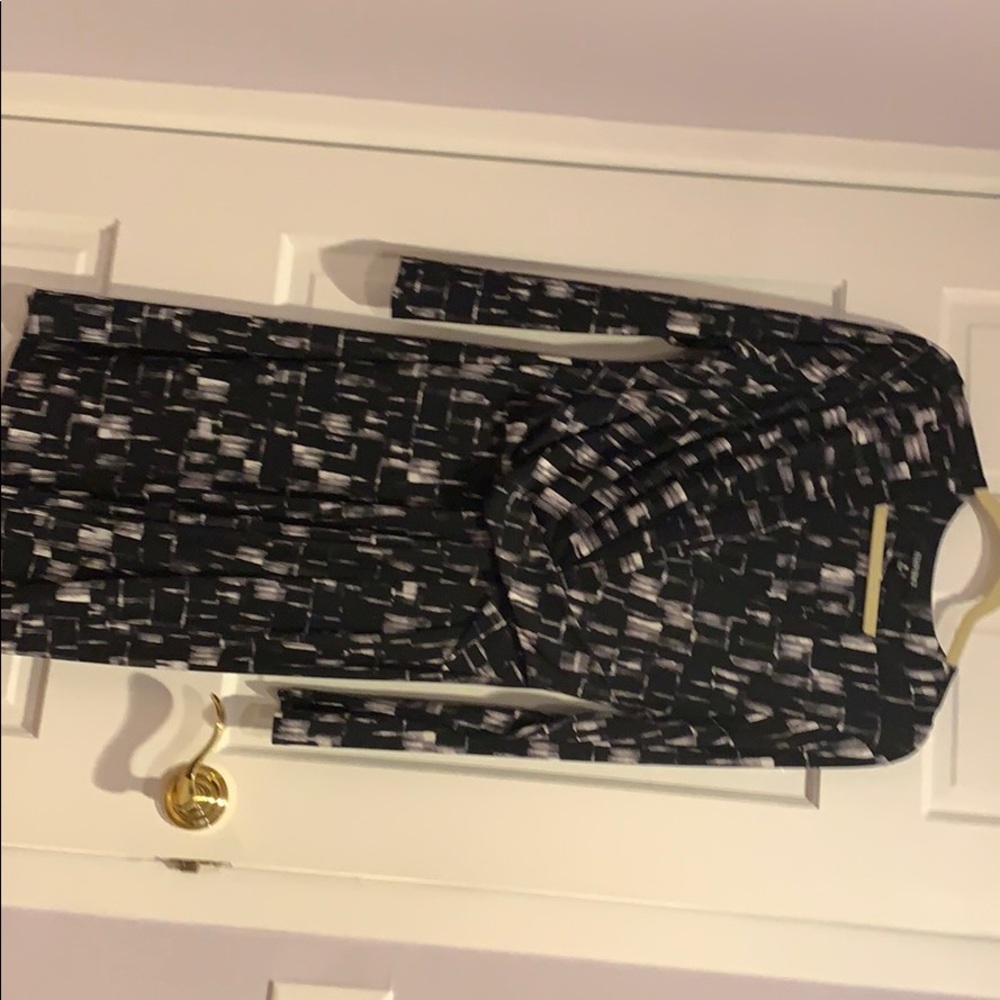 Ellen Tracey Faux wrap dress